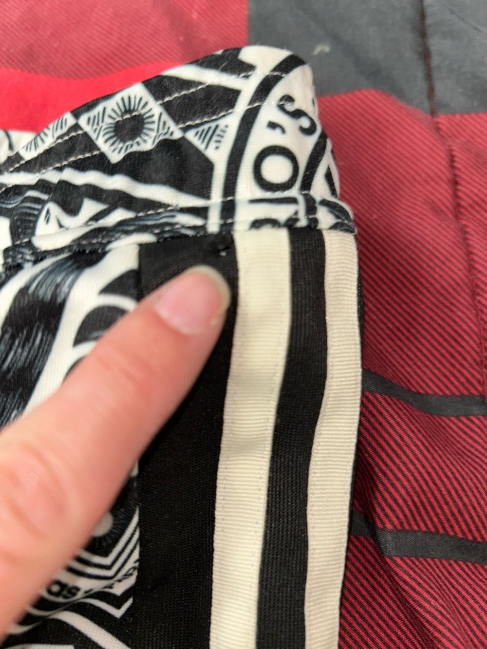 FARM Rio x ADIDAS Black & White Graphic Circle Skirt - Picture 14 of 14